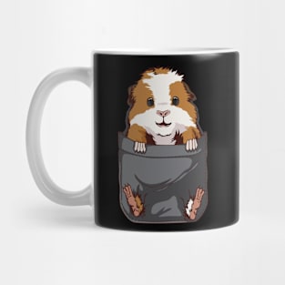 Guinea Pig Big Chest Pocket Animal Cavy Mug